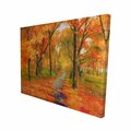 Begin Home Decor 16 x 20 in. Autumn Trail in the Forest-Print on Canvas 2080-1620-LA107